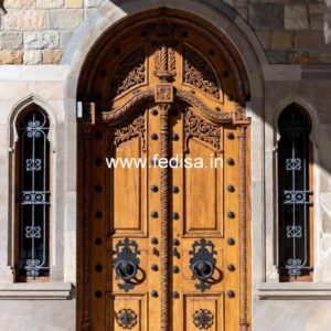 Carved Wooden Doors Modern Jali Door Design No-12444