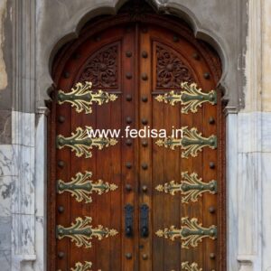 Luxury Classic Entrance Door Designs India Wooden Jali Double Door Design No-12462