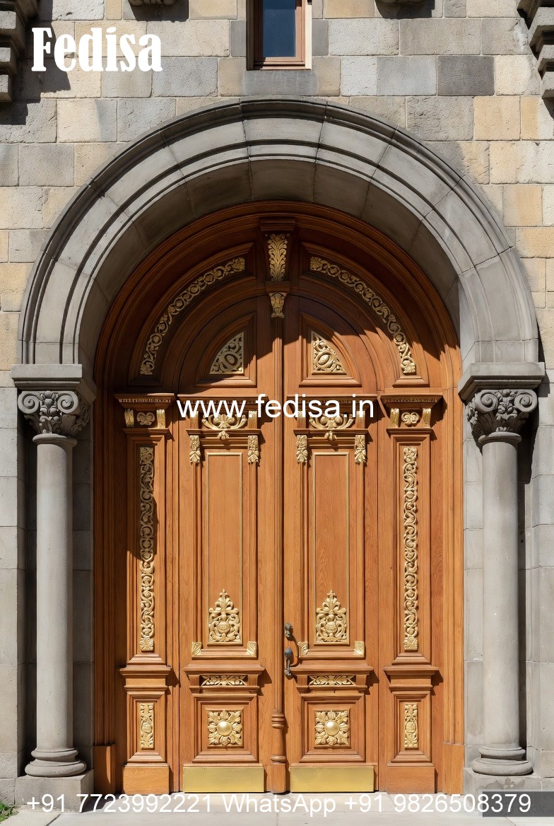 Palace Style Doors Single Main Door Design No-12541