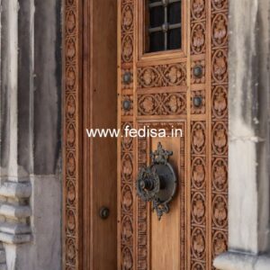 Villa Entrance Door Double Door Design Simple No-12580