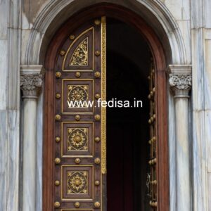 Luxury Classic Entrance Door Designs India Drawing Room Glass Door Design No-12585