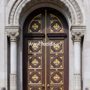 Handcrafted Wooden Door Closet Door Designs No-12609