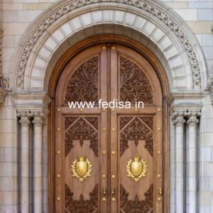 Elegant Double Door Classic Entry Design Home Jali Door Design No-12628