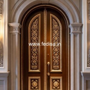 Solid Wood Classic Door Front Door Design 2027 No-12646