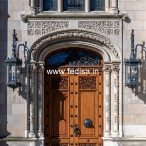 Handcrafted Wooden Door Indoor Door Design No-12650