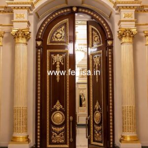 Elegant Double Door Classic Entry Design Room Door Design 2026 No-12669