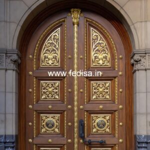 Italian Style Wooden Doors House Entrance Door Design No-12699