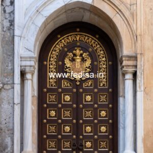 Villa Entrance Door Main Door Chajja Design No-12703