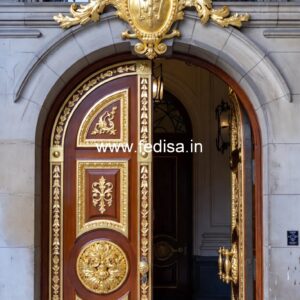 Elegant Double Door Classic Entry Design Foldable Door Design No-12710