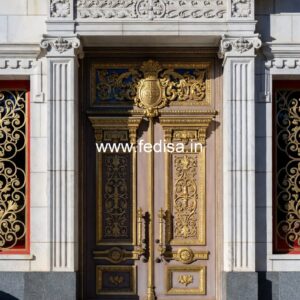 Glass Panel Classic Door Pooja Room Door Price No-12717