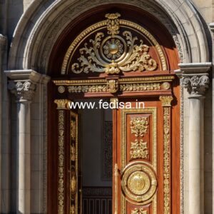 Vintage Wooden Door Granite Chokhat Design No-12720