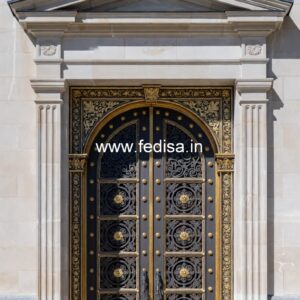 Teak Wood Door Design Single Door Gate Design No-12729