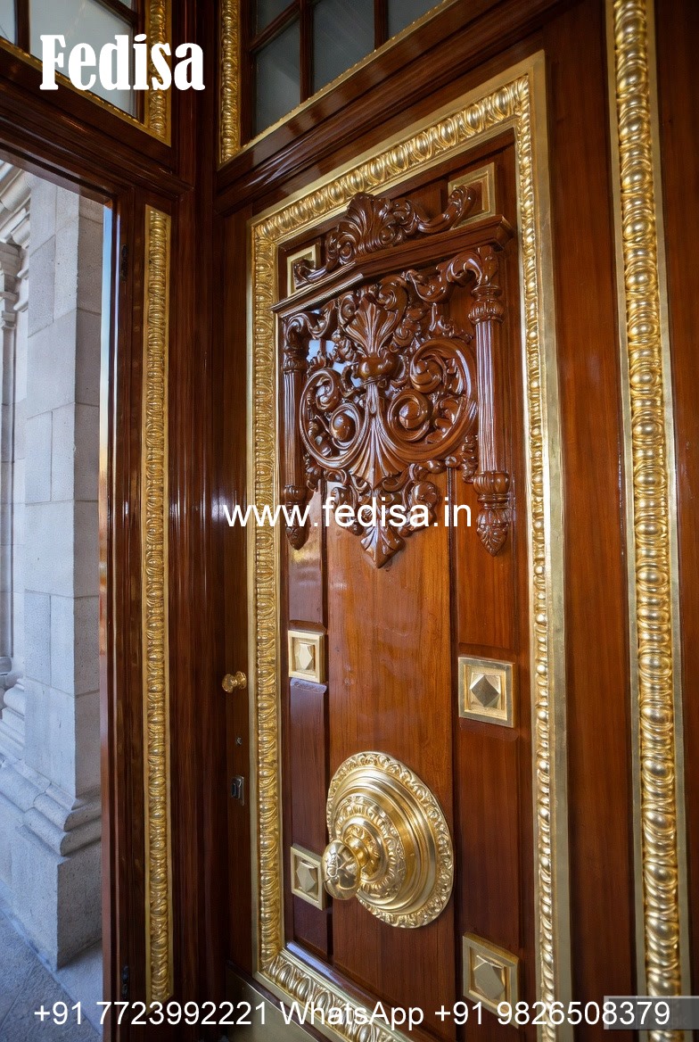 Colonial Style Door New Wood Door Design No-12736