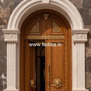 Decorative Wooden Doors Iron Double Door Design For House No-12794