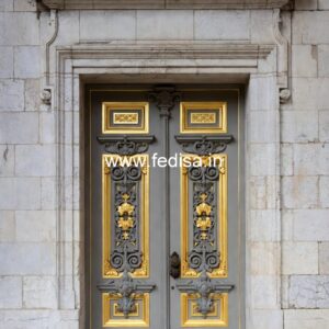 Arch Top Wooden Door Wooden Safety Door Designs For Flats No-12838