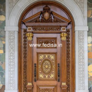 Teak Wood Door Design Front Door Frame Design No-12852