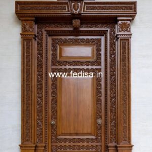 Carved Wooden Doors Teak Wood Front Door Design No-12854