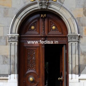 Ornate Door Design Pooja Room Double Door Glass Design No-12861