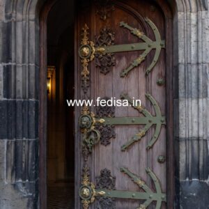 Vintage Wooden Door Main Door Entrance Design For Flats No-12884