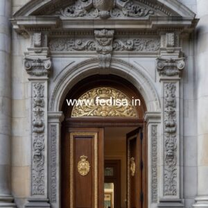 Mahogany Classic Doors Aluminum Sliding Door Design No-12894
