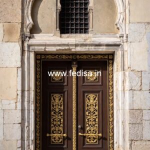 Carved Wooden Doors House Front Entrance Design No-12895