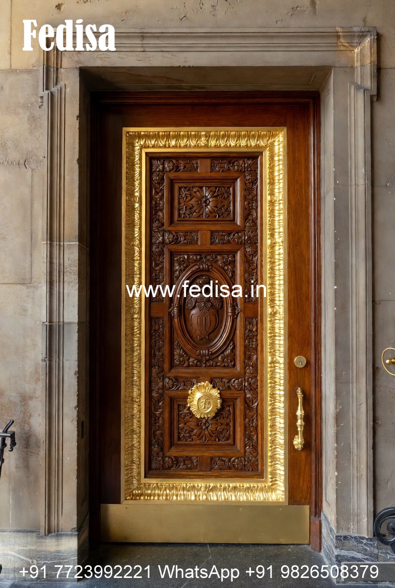 Elegant Double Door Classic Entry Design Jali Wale Darwaje Ka Design No-12915