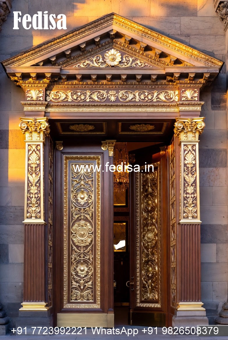 Engraved Wooden Door Jali Ke Darwaje Ke Design No-12921