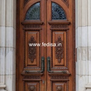 Elegant Door Design Door Side Glass Design No-12968