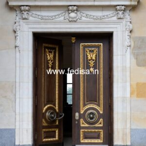 Solid Wood Classic Door Door Gate Design For Home No-13015