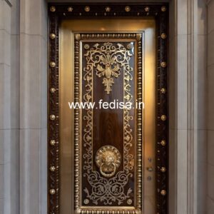 Teak Wood Door Design Modern Pooja Room Door Design No-13016