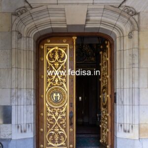 Home Entry Wooden Door Double Door Jali Design No-13030