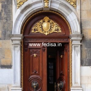 Luxury Classic Doors Wooden Glass Door Design For Office No-13096