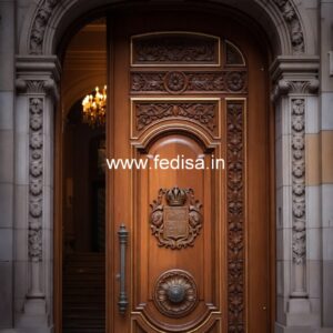 Handcrafted Wooden Door Main Door Wall Paneling Design No-13101