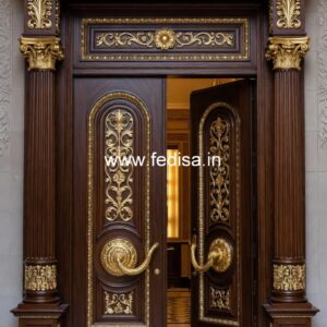 Carved Door Patterns Door Design Flower No-13162