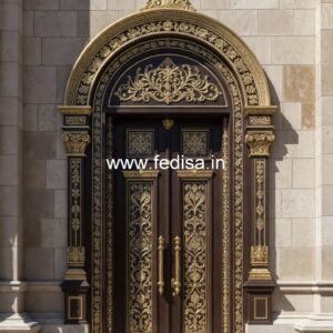 Traditional Door Design Puja Ghar Door Design No-13170