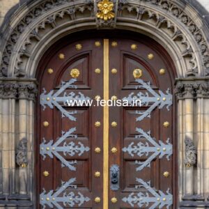 Colonial Style Door Steel Net Door Design No-13187