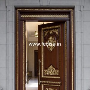 Bungalow Classic Door Design Iron Front Door Design No-13196