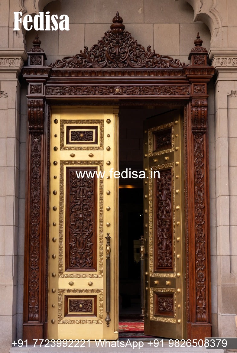 Classic Front Door Ideas Teak Wood Main Door Frame Design No-13213
