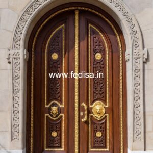 Heritage Door Design Sagwan Wood Single Door Design No-13218