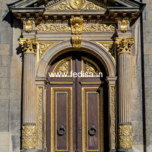 Solid Wood Classic Door Pop Door Frame Design No-13220