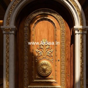 Hardwood Traditional Doors Wooden Folding Door Design No-13225