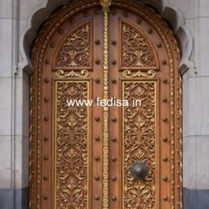 Double Door Classic Style Entrance Steel Door Design No-13247