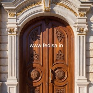Traditional Door Design Bungalow Main Door Design No-13252