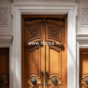 Solid Wood Classic Door Aluminum Door Jali Design No-13261