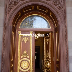 Classic Wooden Main Door Design For Home 10 Feet Door Design No-13280