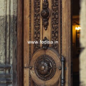 Decorative Wooden Doors Single Palla Door Design No-13286
