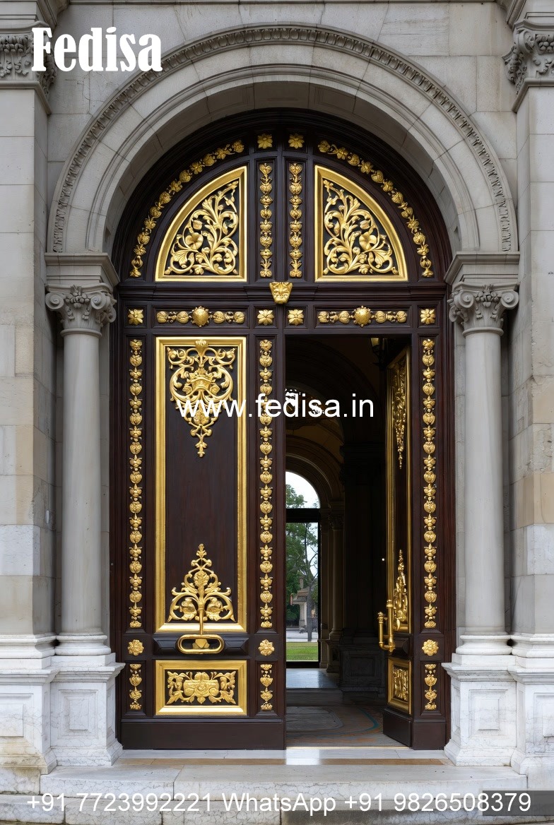 Antique Door Style Plain Main Door Design No-13297