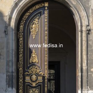 Handcrafted Wooden Door Wooden Glass Sliding Door Design No-13306