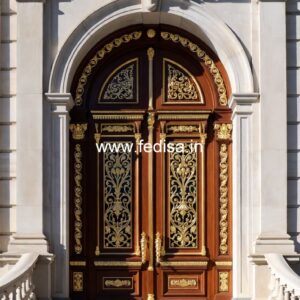 Hardwood Traditional Doors Front Door Window Glass Design No-13307