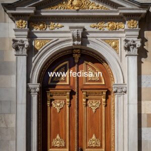 Classic Wooden Main Door Design For Home Wooden Door Chokhat Design No-13321